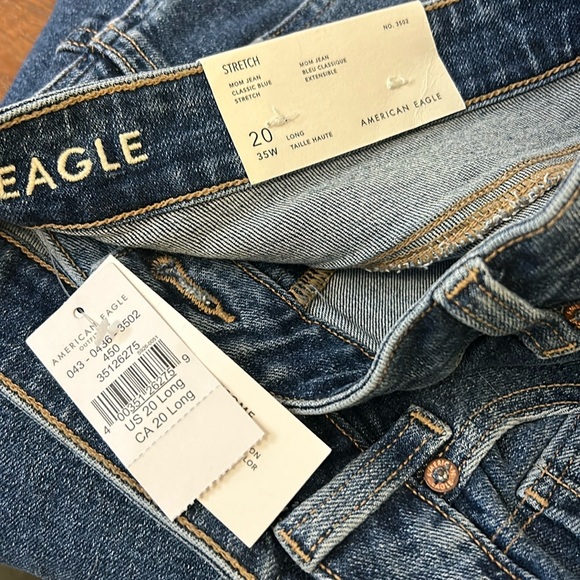 American Eagle NWT 20 Long Mom Jean - Picture 5 of 7